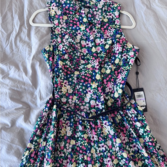 Tommy Hilfiger Dresses & Skirts - Tommy Hilfiger Navy Floral Button-Front Top with Multicolor Blooms